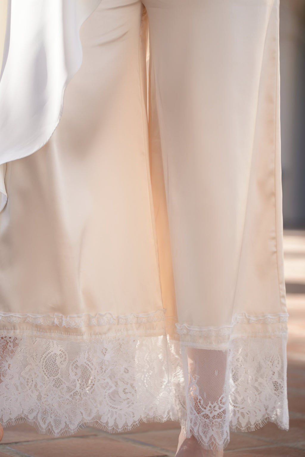 Evie Yellow Lace Pants