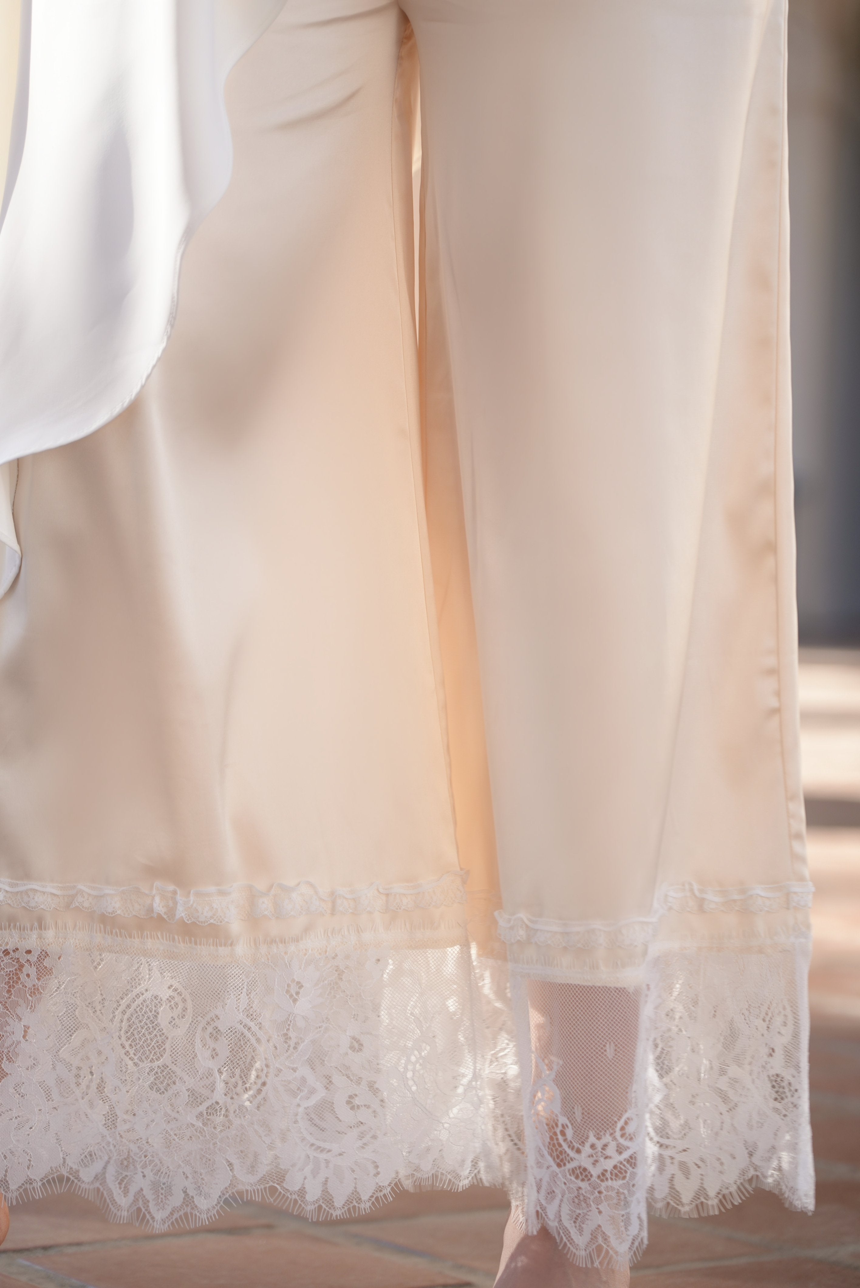 Evie Yellow Lace Pants